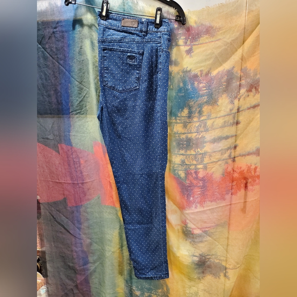 Liz Claiborne polka dolt skinny jeans size 14